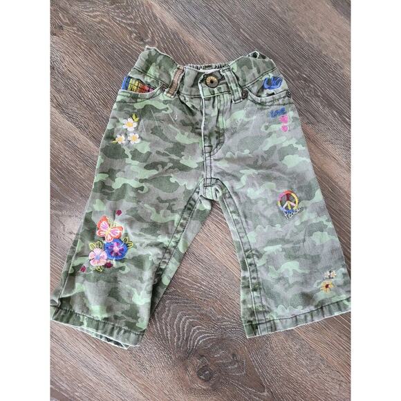 Children Place Camo Embroidered Baby Girls‎ Flare size 12 months #3 - Picture 1 of 4